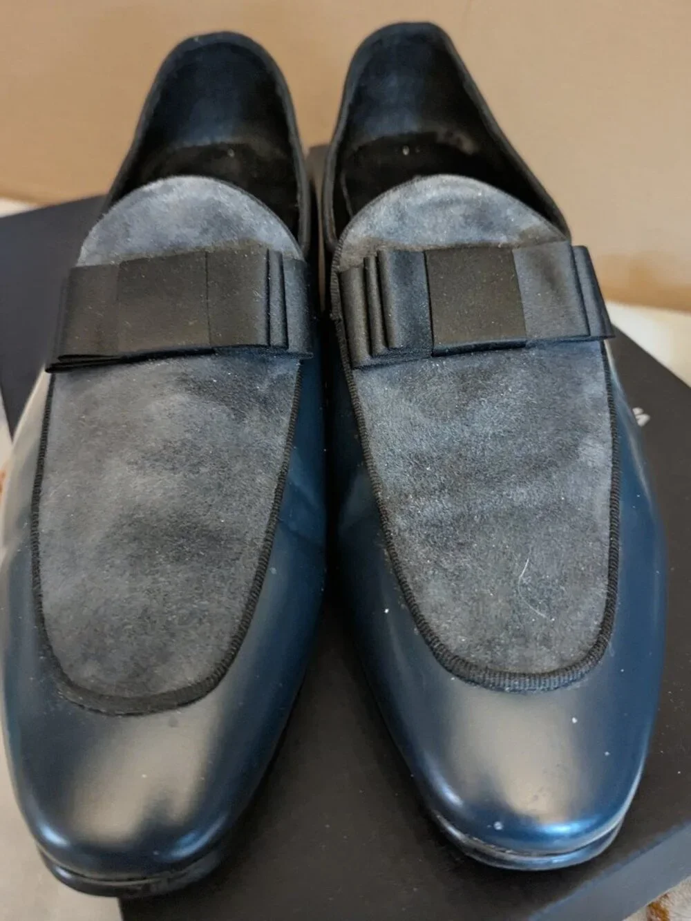 MARC NOLAN Men's Dress Shoes Navy Blue Size 9.5